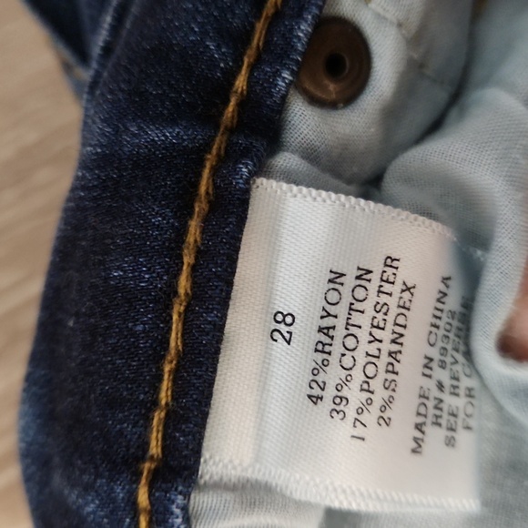 Altar'd State Denim Stretchy Skinny Straight Blue Jeans Women's 28 - Picture 8 of 16